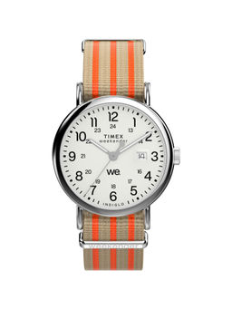 Timex - Men Weekender 40 mm White Dial Analog Watch (TW2Y08900) (M)