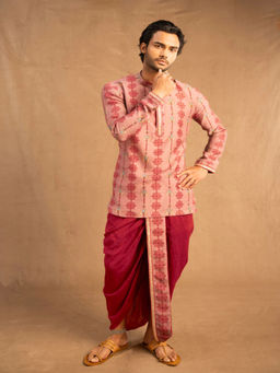 UDD DESIGN - Kolam Pre-Stitched Dhoti and Kurta