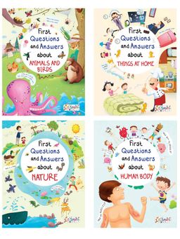 Pegasus - Questions and Answers Books of Human Body, Things At Home, Nature, Animals & Birds