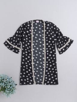 The Magic Wand - Black All Over Printed Shrug