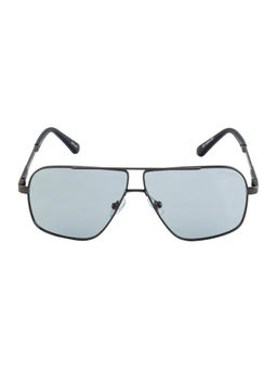 Opium Eyewear - Men Grey Square Sunglasses with Polarised and UV Protected Lens - OP-10035-C02