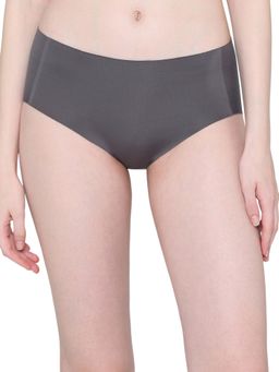 Wacoal - Womens Invisible Comfort Mid-Waist Full Coverage Seamless Hipster Panty-Grey