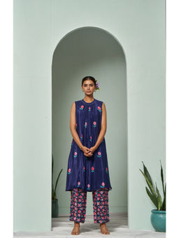 Sukruti Design - Oxford - Blue Co-Ord (Set of 2)