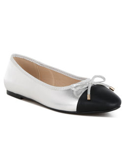London Rag - Silver Two Tone Ballet Flats