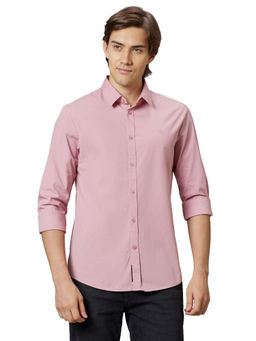 Being Human - Men Pink Slim Fit Long Sleeve Shirts