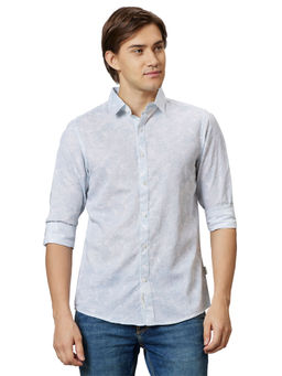 Being Human - Men Blue Slim Fit Long Sleeve Shirts