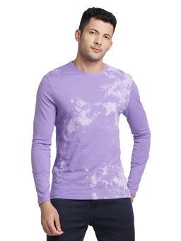 Being Human - Men Purple Regular Fit Long Sleeve T-Shirts