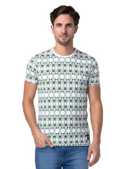 Being Human - Men White Regular Fit Short Sleeve T-Shirts