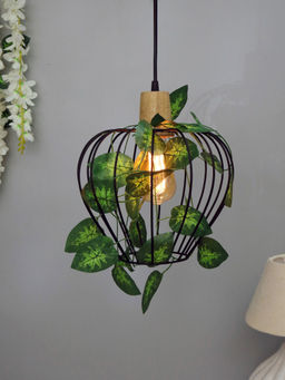 Homesake - Hanging Pendant Plant Light Leafy Chimney