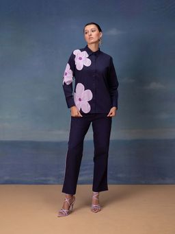 Autumnlane - Jovi Berry Floral Navy Blue Co-Ord (Set of 2)