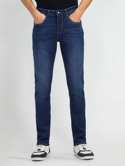 Arrow Sports - Mens Blue Solid Jeans