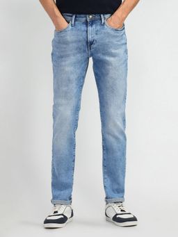 Arrow Sports - Mens Blue Solid Jeans