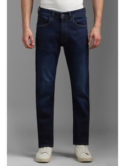 Louis Philippe - Men Navy Blue Light Regular Fit Jeans