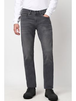 Peter England - Men Grey Light Wash Classic Jeans