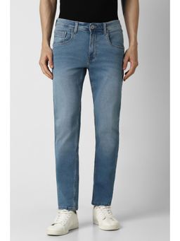 Van Heusen - Men Blue Mid Wash Slim Fit Jeans
