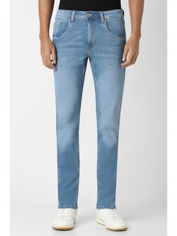 Van Heusen - Men Blue Mid Wash Slim Fit Jeans