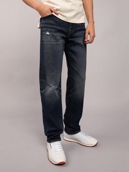 American Eagle - Men Navy Blue Airflex Original Straight Jeans