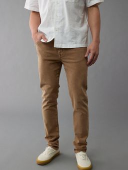 American Eagle - Men Brown Easyflex Slim Jeans
