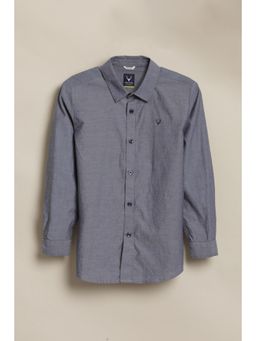 Allen Solly - Grey Cotton Regular Shirt