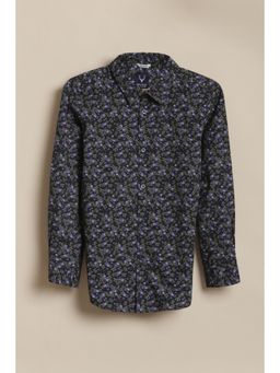 Allen Solly - Black Cotton Regular Shirt
