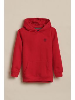 Allen Solly - Red Acrylic Regular Hoodie