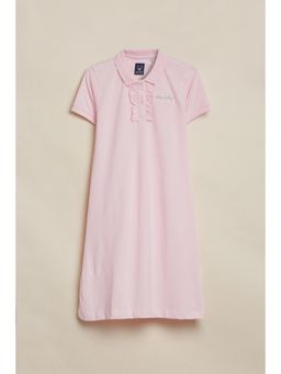 Allen Solly - Pink Cotton Regular Dress