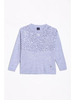 Allen Solly - Blue Cotton Regular Sweater