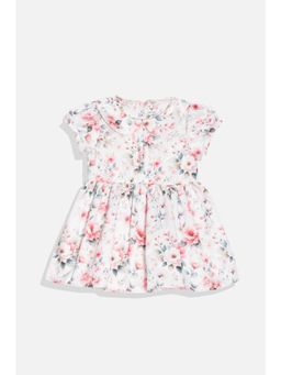 Allen Solly - White Cotton Regular Dress