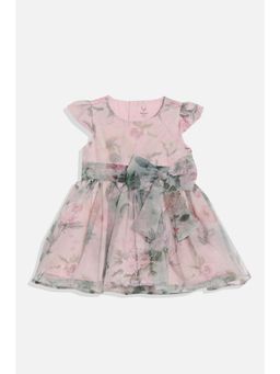 Allen Solly - Pink Cotton Regular Dress With Bloomer