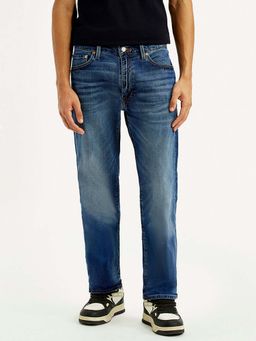 Levi's - Mens 555 Blue Loose Fit Mid Rise Selvedge Jeans