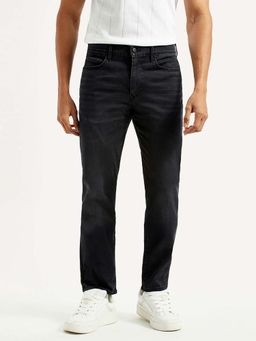 Levi's - Mens 511 Charcoal-Grey Slim Fit Mid Rise Jeans