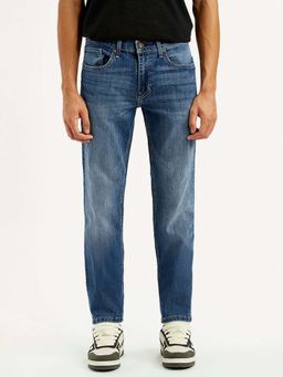 Levi's - Mens 511 Blue Slim Fit Mid Rise Jeans