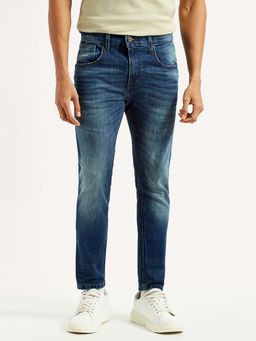 Levi's - Mens 512 Blue Slim Fit Mid Rise Jeans
