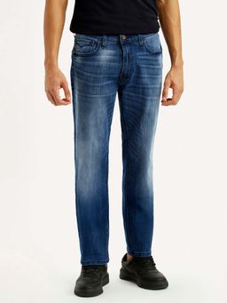 Levi's - Mens 541 Blue Regular Fit Mid Rise Jeans