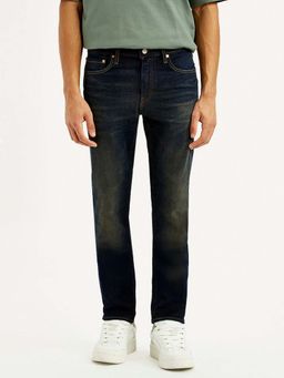 Levi's - Mens 511 Dark-Blue Slim Fit Mid Rise Selvedge Jeans