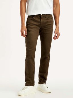 Levi's - Mens Brown 511 Slim Fit Mid Rise Jeans