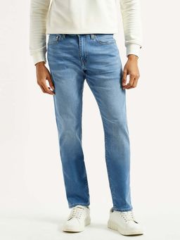Levi's - Mens 511 Light-Blue Slim Fit Mid Rise Jeans