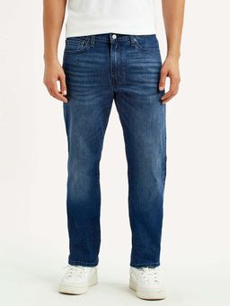 Levi's - Mens 513 Blue Straight Fit Mid Rise Jeans