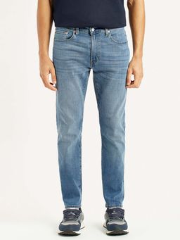 Levi's - Mens 512 Blue Slim Fit Mid Rise Selvedge Jeans
