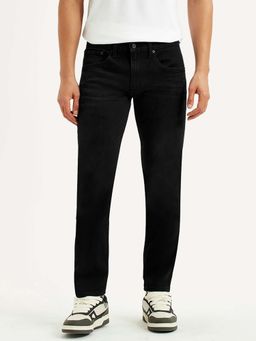 Levi's - Mens 65504 Black Skinny Fit Mid Rise Jeans