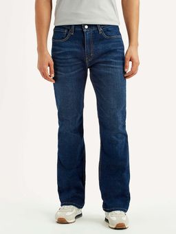 Levi's - Mens 527 Dark-Blue Slim Fit Mid Rise Jeans