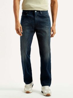 Levi's - Mens 541 Dark-Blue Regular Fit Mid Rise Jeans