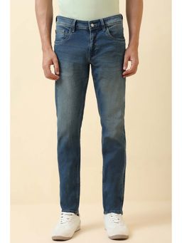 Allen Solly - Men Blue Mid Wash Jeans