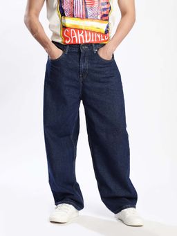 Bene Kleed - Men Dark Blue Loose Balloon Jeans