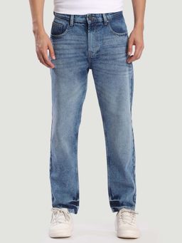 Bene Kleed - Men Regular Fit Blue Faded Jeans