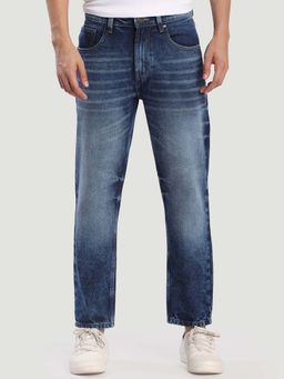 Bene Kleed - Men Regular Fit Blue Faded Jeans
