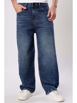Bene Kleed - Men Blue Light Fade Loose Jeans