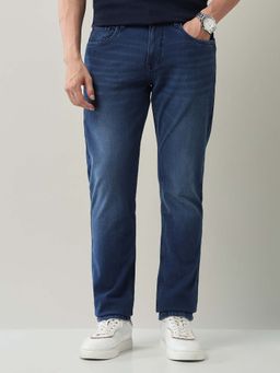 AD By Arvind - Blue Mid Rise Slim Fit Jeans