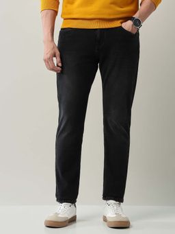 AD By Arvind - Black Mid Rise Slim Fit Jeans