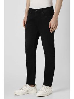 Peter England - Men Black Light Wash Jeans